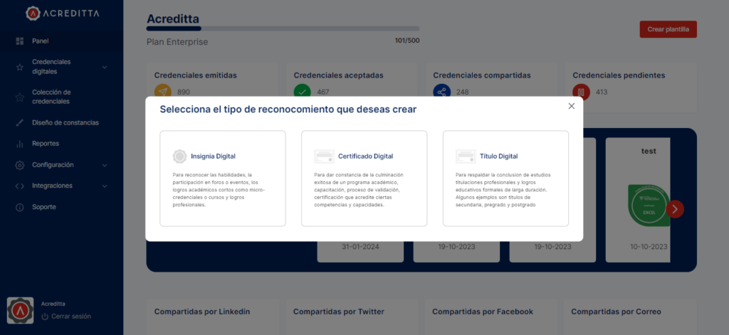 Formatos de reconocimiento digital